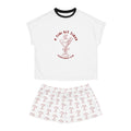 A Tiny Bit Tired Women's Short Pajama Set — Cute Cocktail Sleepwear