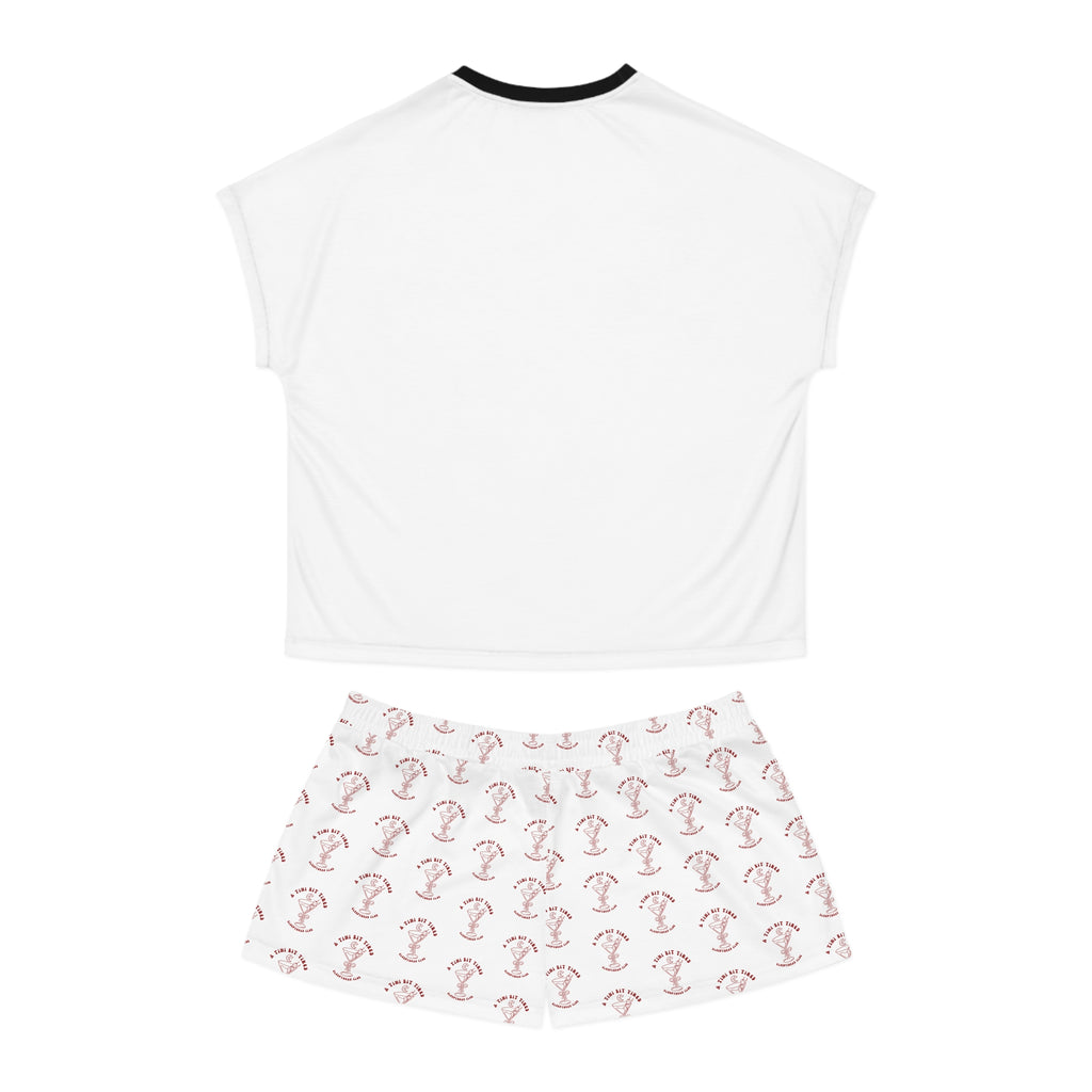A Tiny Bit Tired Women's Short Pajama Set — Cute Cocktail Sleepwear