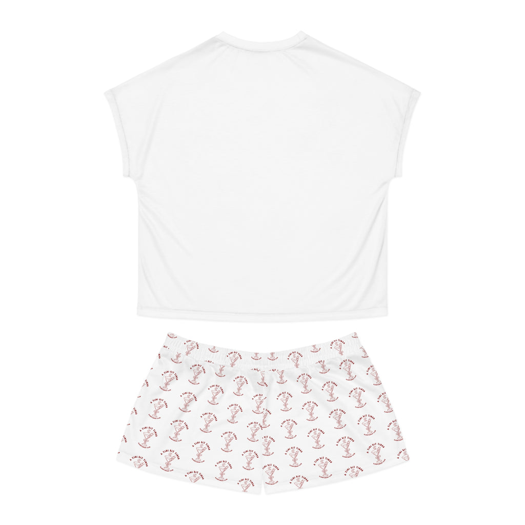A Tiny Bit Tired Women's Short Pajama Set — Cute Cocktail Sleepwear