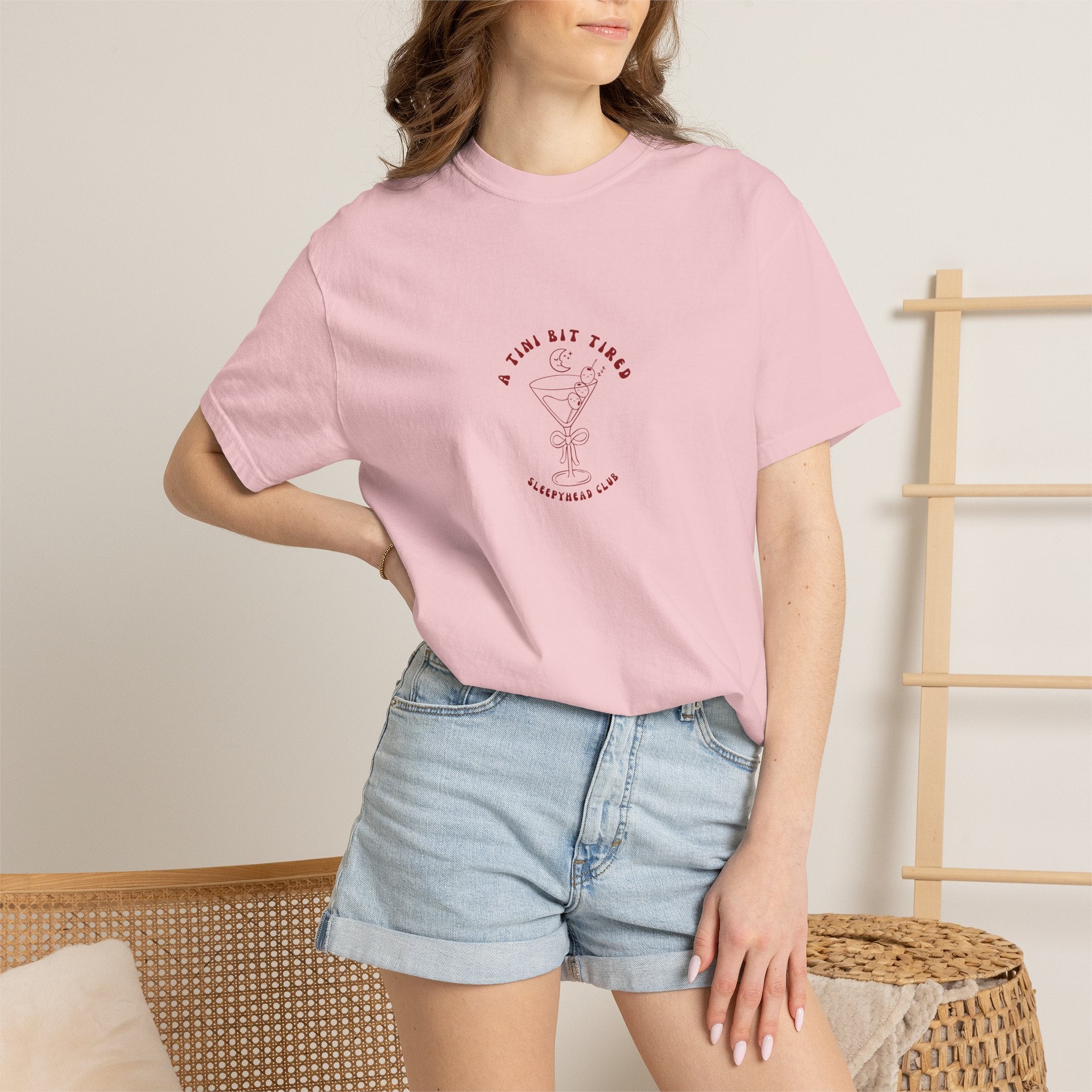 A Tini Bit Tired T-shirt - Cute Cocktail T-shirt
