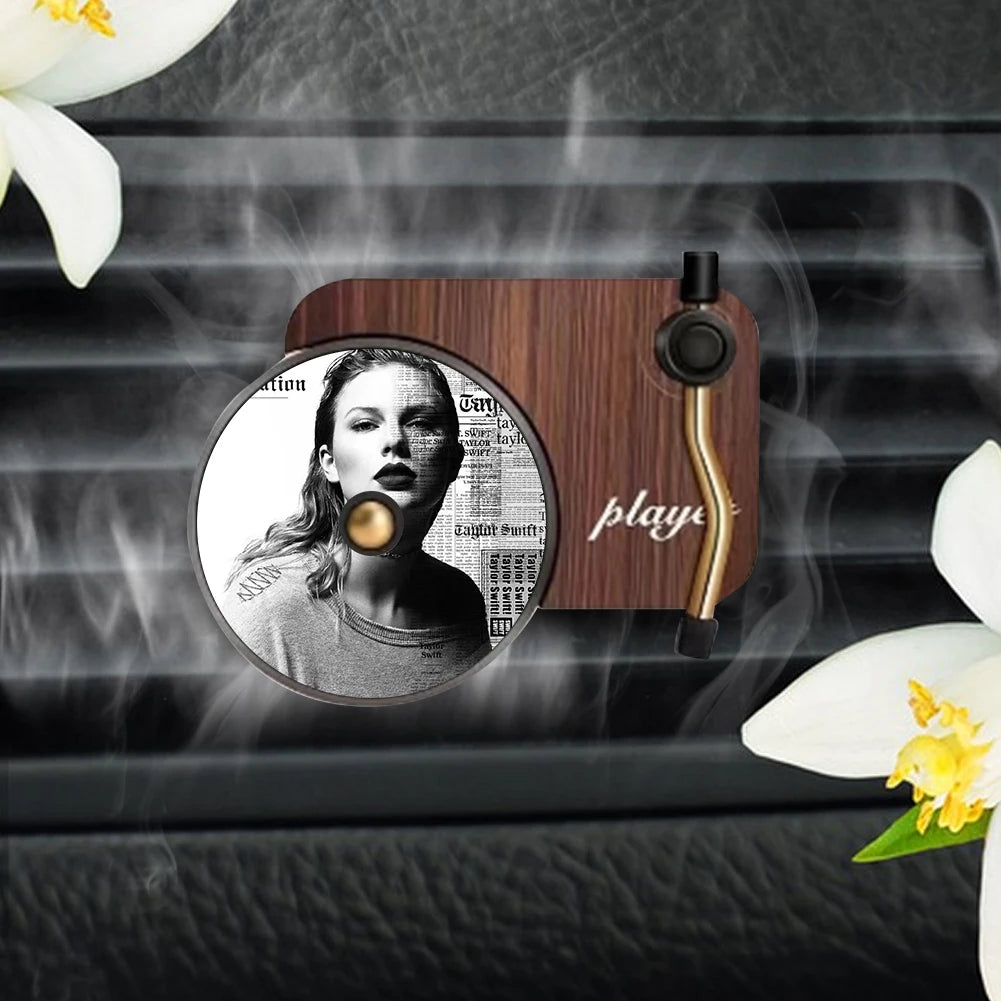 Retro Vinyl Record Player Car Air Freshener