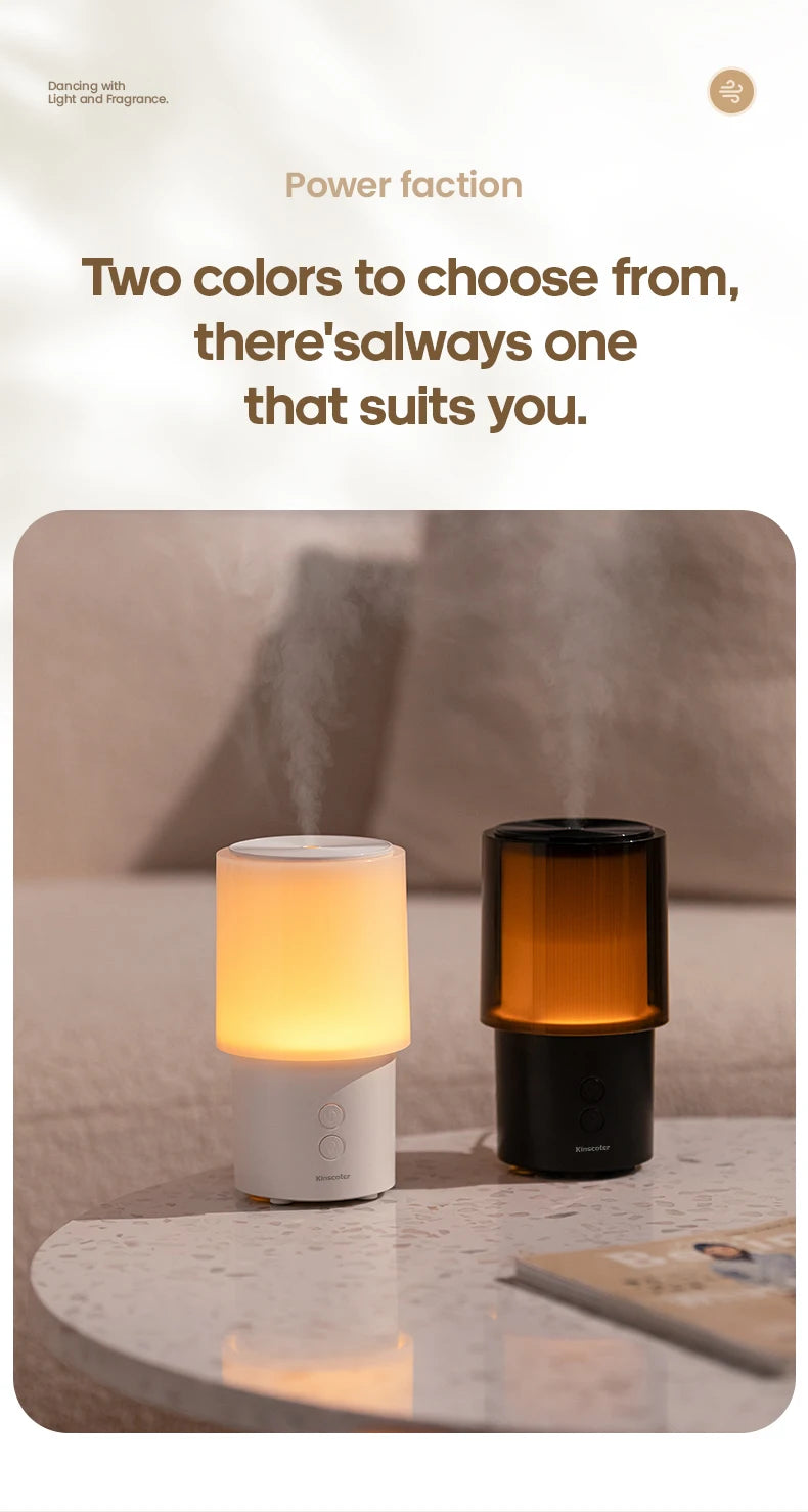 Minimalist Aura Aroma Diffuser & Ambient Night Lamp (140ml)