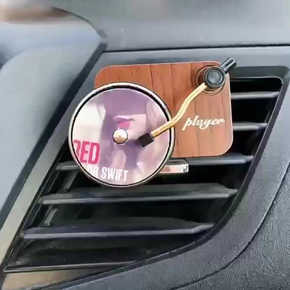 Retro Vinyl Record Player Car Air Freshener