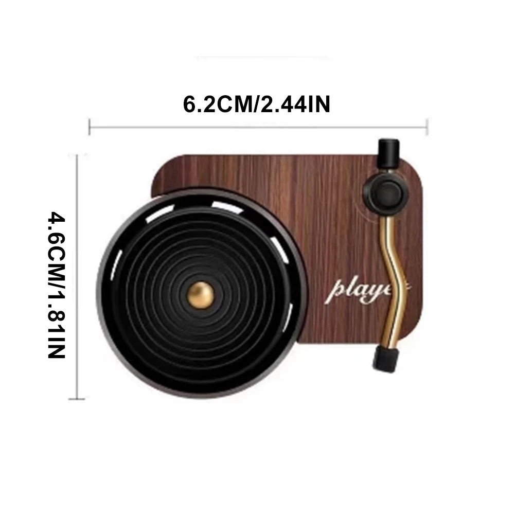 Retro Vinyl Record Player Car Air Freshener